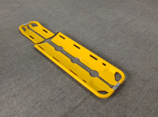 Opvouwbare EHBO Plastic Scoop Stretcher X-Ray Afneembaar Drie versnellingen