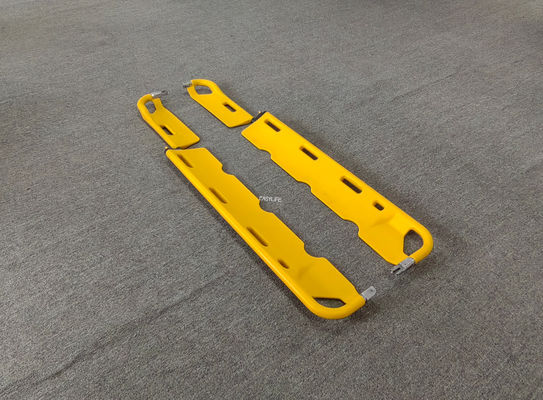 Opvouwbare EHBO Plastic Scoop Stretcher X-Ray Afneembaar Drie versnellingen