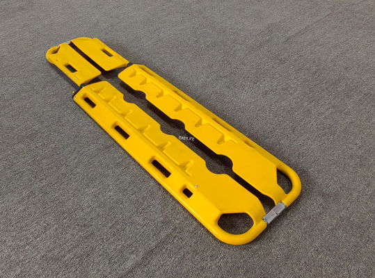 Opvouwbare EHBO Plastic Scoop Stretcher X-Ray Afneembaar Drie versnellingen