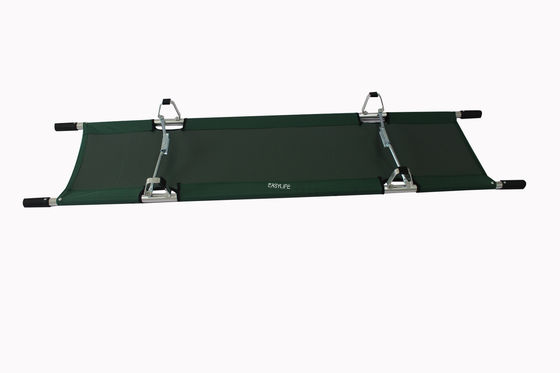 Onopvouwbare Aluminium Leger Stretchers Oxford Leer Vervoer van de gewonden