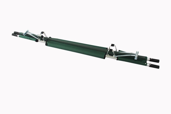 Onopvouwbare Aluminium Leger Stretchers Oxford Leer Vervoer van de gewonden