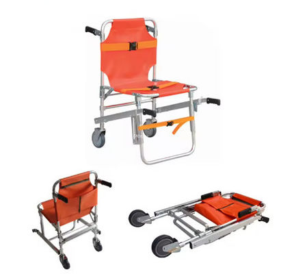 Noodsituatie Aluminium Staircase Chair Stretcher Evacuation Foldaway Lifting Wheelchair