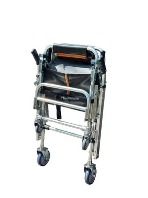 Opvouwbare verdikkende trappenkram met PVC-stof 4 wielen en 6 handgrepen