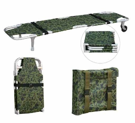 Goede prijs. Twee wielen Twee ondersteunende benen Vier vouw draagbare trolley 1200D camouflage Oxford leer online