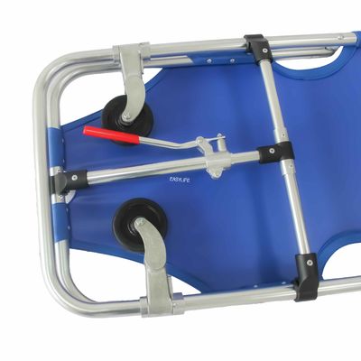 De lichtgewicht Geduldige Brancards van de het Aluminiumlegering van de Vervoerbrancard met de Brancardbed van de Rugleunings Medisch Noodsituatie