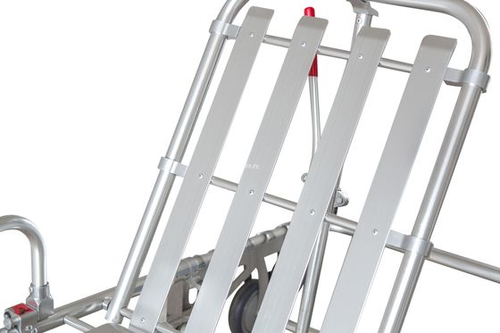 Noodsituatie Medische Lading die Ziekenwagenbrancard met het Traliewerk van de Aluminiumlegering vouwen