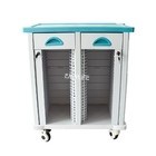 ABS Hard Plastic Ziekenhuis Trolley 25 30 40 50 60 80 Cellen Premium Metal