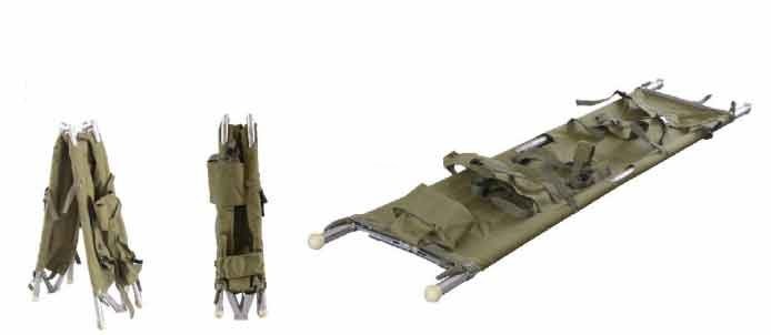 Pvc-Aluminiumlegering die Medische Brancard 208 X 55 X 13CM voor Ziekenwagen vouwen 9 Kg