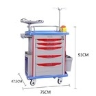 Goede prijs. Ziekenhuis Abs Emergency Trolley Crash Cart Met laden Medische wagen benodigdheden online