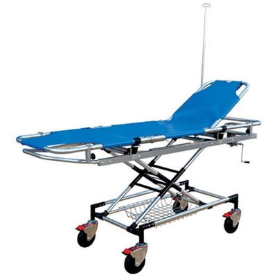 Goede prijs. De blauwe medische trolley noodleger en overdrachtsvoertuig PVC anti-vervuiling oppervlak online