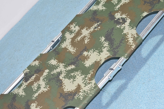 Goede prijs. 46 X 48 X14cm die de Medische Legering van het Brancard Militaire Groene Aluminium 7kg vouwen online