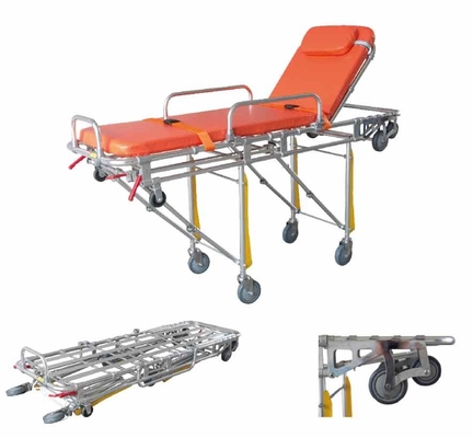 Goede prijs. 40kg de Hoogte Regelbare Achter Automatische Lading van de ziekenwagen Opvouwbare Brancard online