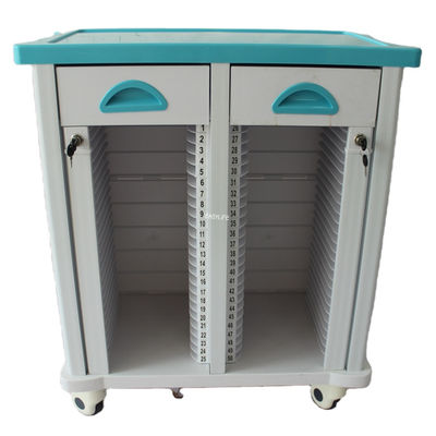 680MM 40CM medische apparatuur trolley ABS ziekenhuis medische trolley handmatig geval map trolley